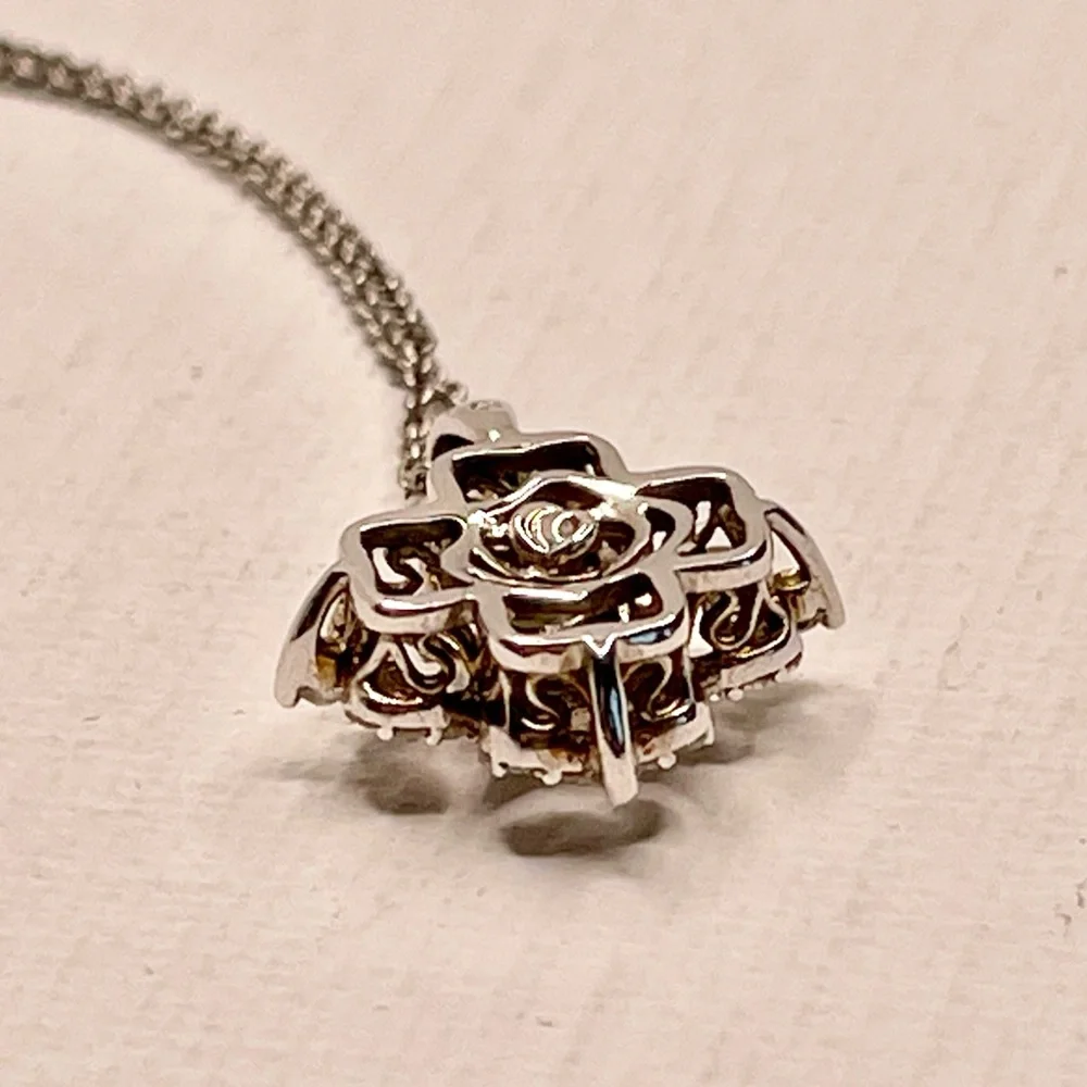 Sterling Silver Diamond Pendant Necklace (1/3 ct. tw.) - Picture 14 of 16